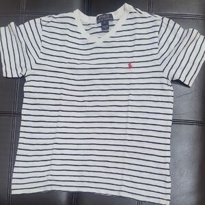 Polo by Ralph Lauren Kids Navy and White Striped Tee